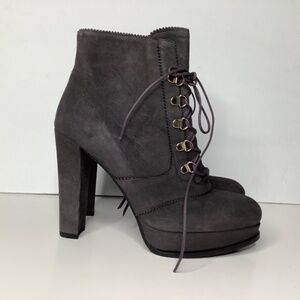 Stuart Weitzman lace booties